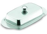 Burriera Lacor In Acciaio Inox Con Coperchio - Conservazione Del Burro Di Alta Qualità Per La Vostra Cucina