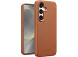 Custodia Samsung Galaxy S25 - Vera Pelle - Custodia Rigida/Copertura Posteriore Accezz - Marrone