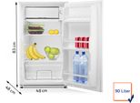 Tristar Kb 7391 Kühlschrank Mini Kühlschrank Tischkühlschrank 91 L Weiß