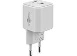USB-C Dual-SchnellladegeräT Nano, Pd, Gan, 35 Watt Weiß, 2X USB-C, Power Delivery 3.0