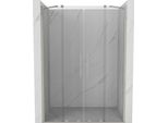 Mexen Velar Duo Porte Doccia Scorrevoli 150 Cm, Trasparente, Nichel Spazzolato - 871-150-000-02-97