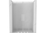 Mexen Velar Duo Porta Doccia Scorrevole 140 Cm, Ghiacciato, Bianco - 871-140-000-32-20