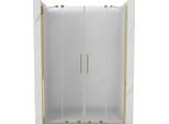 Mexen Velar Duo Porte Doccia Scorrevoli 160 Cm, Ghiaccio, Oro - 871-160-000-32-50