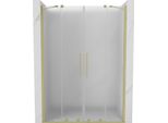 Mexen Velar Duo Porta Doccia Scorrevole 140 Cm, Brina, Oro Spazzolato - 871-140-000-32-55