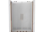 Mexen Velar Duo Porte Doccia Scorrevoli 140 Cm, Ghiaccio, Oro Rosa - 871-140-000-32-60
