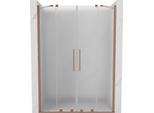 Mexen Velar Duo Porte Doccia Scorrevoli 150 Cm, Brina, Rame Spazzolato - 871-150-000-32-65