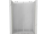 Mexen Velar Duo Porta Doccia Scorrevole 140 Cm, Ghiaccio, Nichel Spazzolato - 871-140-000-32-97