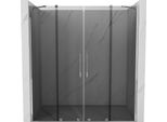 Mexen Velar Duo Porta Doccia Scorrevole 170 Cm, Grafite, Cromo - 871-170-000-42-01