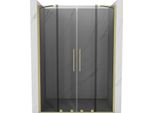 Mexen Velar Duo Porte Doccia Scorrevoli 140 Cm, Grafite, Oro Spazzolato - 871-140-000-42-55