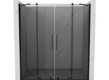 Mexen Velar Duo Porta Doccia Scorrevole 180 Cm, Grafite, Nero - 871-180-000-42-70