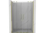 Mexen Velar L Duo Porta Doccia Scorrevole 140 Cm, Trasparente, Oro - 871-140-003-02-50