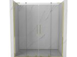Mexen Velar L Duo Porta Doccia Scorrevole 170 Cm, Trasparente, Oro - 871-170-003-02-50