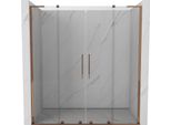 Mexen Velar L Duo Porte Doccia Scorrevoli 170 Cm, Trasparenti, Oro Rosa - 871-170-003-02-60