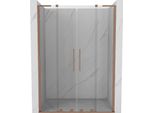 Mexen Velar L Duo Porte Doccia Scorrevoli 150 Cm, Trasparente, Rame Spazzolato - 871-150-003-02-65