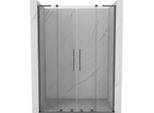 Mexen Velar L Duo Porta Doccia Scorrevole 160 Cm, Trasparente, Gun Metal - 871-160-003-02-95