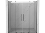 Mexen Velar L Duo Porta Doccia Scorrevole 170 Cm, Trasparente, Gun Metal - 871-170-003-02-95