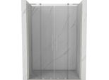 Mexen Velar L Duo Porta Doccia Scorrevole 140 Cm, Trasparente, Nichel Spazzolato - 871-140-003-02-97