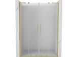 Mexen Velar L Duo Porte Doccia Scorrevoli 160 Cm, Smerigliato, Dorato Spazzolato - 871-160-003-32-55
