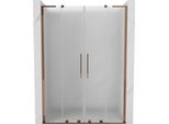 Mexen Velar L Duo Porte Doccia Scorrevoli 140 Cm, Smerigliato, Oro Rosa - 871-140-003-32-60