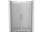 Mexen Velar L Duo Porta Doccia Scorrevole 150 Cm, Smerigliato, Gun Metal - 871-150-003-32-95