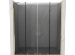 Mexen Velar L Duo Porte Doccia Scorrevoli 170 Cm, Grafite, Oro - 871-170-003-42-50