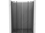 Mexen Velar L Duo Porte Doccia Scorrevoli 140 Cm, Grafite, Grigio Canna Di Fucile Spazzolato - 871-140-003-42-66