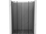 Mexen Velar L Duo Porta Doccia Scorrevole 150 Cm, Grafite, Gun Metal - 871-150-003-42-95