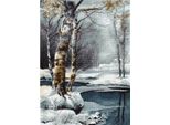 Luca-S Set Per Punto Croce "Inverno"", Schema Contato, 35X48,5 Cm"