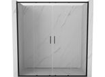 Mexen Exo Porte Doccia Doppie Scorrevoli 170 Cm, Trasparenti, Nere - 8152-170-000-70-00