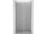 Mexen Exo Porta Doccia Doppia Battente 80 Cm, Trasparente, Cromo - 8182-080-000-01-00