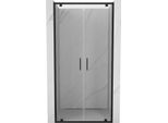 Mexen Exo Porte Doccia A Doppia Anta Battente 70 Cm, Trasparente, Nero - 8182-070-000-70-00