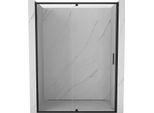 Mexen Exo Porta Doccia A Battente 160 Cm, Trasparente, Nero - 819-160-000-70-00