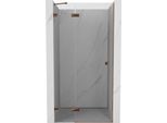 Mexen Lunar Porta Doccia A Battente Sinistra 95 Cm, Trasparente, Oro Rosa - 834-095-000-60-00-L