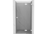 Mexen Lunar Porta Doccia A Battente Destra 95 Cm, Trasparente, Bianco - 834-095-000-20-00-P