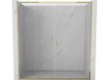 Mexen Exo Doppie Porte Doccia Scorrevoli 190 Cm, Trasparenti, Dorate - 8152-190-000-50-00