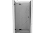 Mexen Lunar Porta Doccia Battente Sinistra 95 Cm, Trasparente, Nero - 834-095-000-70-00-L