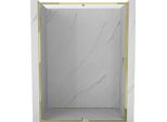 Mexen Exo Porta Doccia A Battente 160 Cm, Trasparente, Dorata - 819-160-000-50-00
