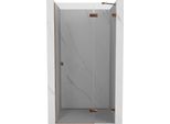 Mexen Lunar Porta Doccia A Battente Destra 95 Cm, Trasparente, Oro Rosa - 834-095-000-60-00-P