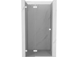 Mexen Lunar Porta Doccia A Battente Sinistra 95 Cm, Trasparente, Bianco - 834-095-000-20-00-L