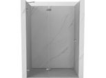 Mexen Lunar Porta Doccia Battente Sinistra 130 Cm, Trasparente, Cromo - 834-130-000-01-00-L