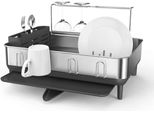 Accessori Da Cucina Simplehuman - Scolapiatti 514X566X292 Mm, Con Portabicchieri, Grigio/Acciaio Inox KT1181