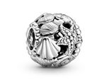 Pandora 798950C00 Charm Ladies Open Starfish Shell Hearts Argento Sterling