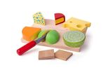Bigjigs Toys Set Di Formaggi In Legno Per Alimenti Su Tavola