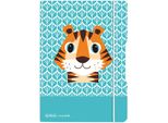 Herlitz 50039821 Herlitz Notizheft Flex A5 40 Bl. Punkt. Cute Animals Tiger