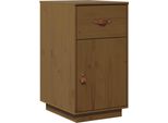 Vidaxl Armadio Da Tavolo Marrone Miele 40X50X75 Cm In Legno Di Pino Massiccio