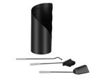 Jopassy Set Camino Set Stufa Set Camino Set Nero 4 Pezzi