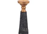 Ptmd Candeliere Laya - 11 X 11 X 34 Cm - Poli - Oro/Nero