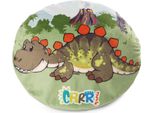 Nici Cuscino Dino Tony-Rex Fossily 32X26Cm, Fosforescente Al Buio, Verde