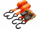 Cinghia A Cricchetto Con Ganci, 5M X 25Mm, Set Di 2, Max. 800Kg