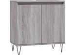 Vidaxl Mobile Da Bagno Grigio Sonoma 58X33X60 Cm Materiale A Base Di Legno